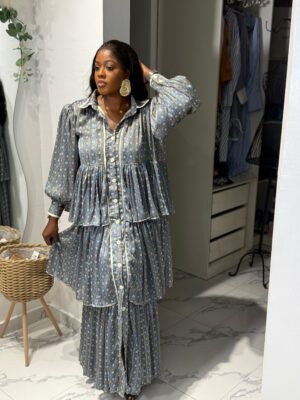 Cascade Charm Maxi Dress